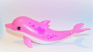 Mattel Barbie Pet Pink Dolphin Magic Move Tail For Dolphin Sound 7 "
