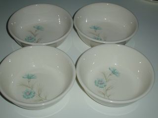 4 Vintage Taylor Smith & Taylor Ever Yours Boutonniere 6” Coupe Cereal Bowls
