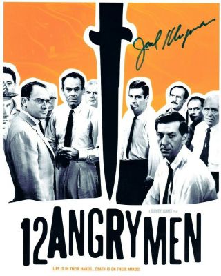 Jack Klugman Hand - Signed 12 Angry Men 8x10 Lifetime Classic Drama Miniposter