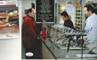 Seinfeld Soup Nazi Autographed 8x10 Photo With George On Line Jsa Certified