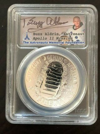 2019 - P $1 Silver Apollo 11 50th Anniversary Buzz Aldrin Hand Signed - Fdoi
