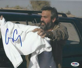 George Clooney Signed Photo 8x10 Autograph Oceans Eleven Hollywood Psa