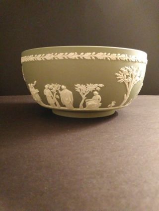 Wedgewood Jasperware Celadon Green Sacrifice Bowl 3