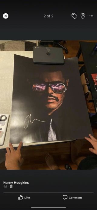 The Weeknd Signed Poster Autograph Autographed After Hours Remix Limited Edition