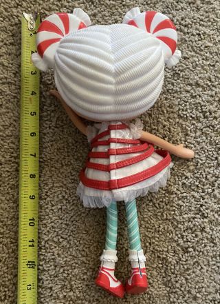 Lalaloopsy E.  Stripes Doll peppermint candy red green EUC 2