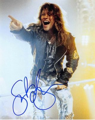 Jon Bon Jovi Hand Signed Autographed Color 8 X 10 Photo With