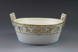 Noritake 175 Christmas Ball Porcelain Open Round Butter Tub W/ Strainer 1 Of 2