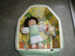 1983 Cabbage Patch Kids Pinups Mini Chrissy And Her Garden Greenhouse