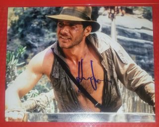 Harrison Ford Hand Signed Autographed Photo 8 X 10 Indiana Jones Star Wars