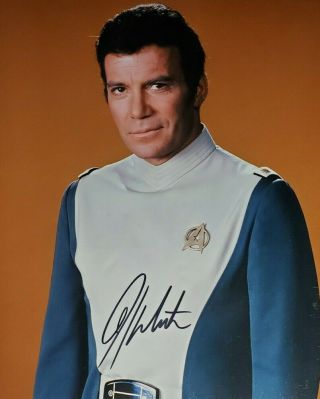 William Shatner Hand Signed 8x10 Photo W/ Holo Star Trek