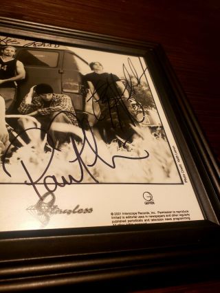 Autographed & Framed Puddle Of Mudd Full Band Signed 2001 Photograph Nirvana 3