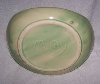 Vintage Mccoy Pottery Oval Planter / Novelty Dish with Bird (1950 ' s) 3