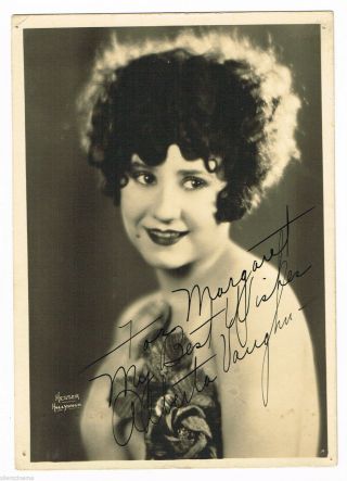 Alberta Vaughn Inscribed Silent Film " Fan Photo " By Hesser Of Hollywood C1920 