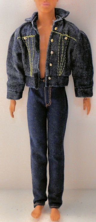 Barbie Ken Fashion Doll Blue Denim Levi 