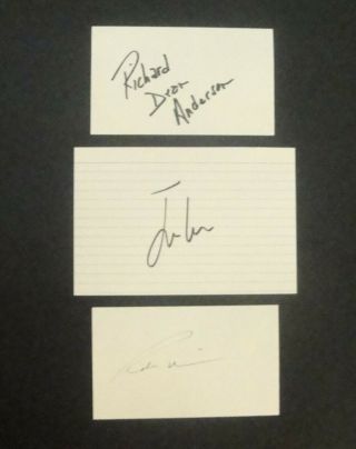 Robin Williams Signed Jude Law Signed & Richard Dean Anderson Signed Autofraphs