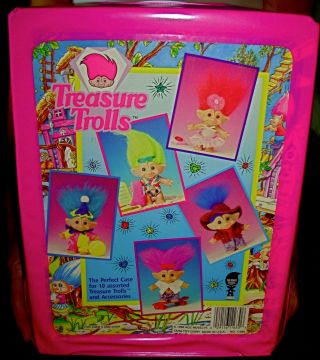 Treasure Trolls Carrying Case 1992 Ace Novelty - Tara Toy Corp.  -
