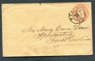 1861 U10 Mobile Ala To Mrs Mary Owen Dean Spartanburg,  Sc Confederate Usage