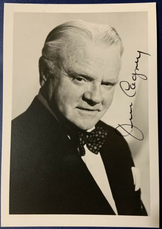 James Cagney Hand Signed 5x7 Portrait Photo Yankee Doodle Dandy Auto Movie Star
