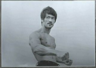 Bruce Lee: Large Roof Top Shot From The Negative 16 Inches X 20 In Size (pic 2)