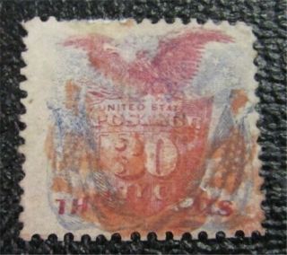 Nystamps Us Stamp 121 $675 Red Cancel Grill