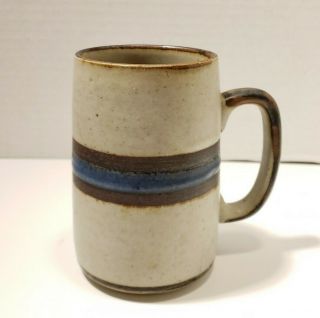 Vintage Otagiri Japan Horizon Tankard Grand Mug Stoneware Mid Century Blue