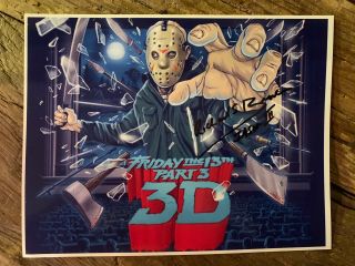 Richard Brooker,  Hand Signed 8.  5x11 Photograph.  Friday The 13th Part 3 D