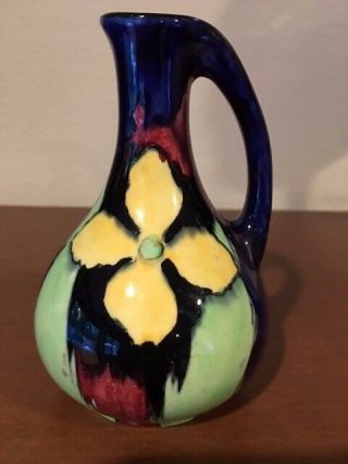 Vintage H & K Tunstall Small Jug/vase Made In England C.  1930’s Flower Pattern