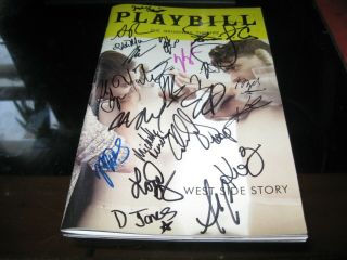 West Side Story Broadway Cast Autographed Playbill