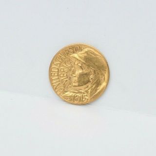 Rare 1915 - S Us Panama Pacific Commemorative Dollar $1 Gold Coin Nr 8477 - 6