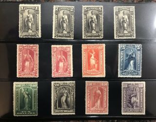 Us Newspaper/periodical Stamps (scott Pr114 - 1125) Complete Set Mlh (wmk 191)