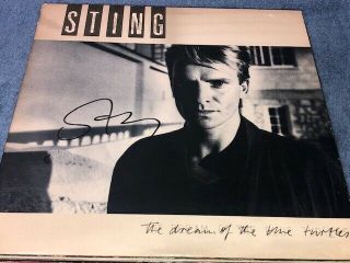 The Police Sting Signed Autographed The Dream Of Blue Turtles Record Album Lp