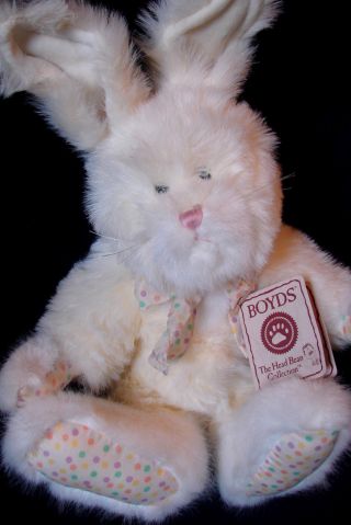 Boyds Bears Jointed Weighted Plush 13 " Hare / Bunny Dottie Q Hopples W/ Tags