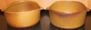 2 Bennington Pottery Tawny Lug Bowls 1641 Yusuke Aida David Gil