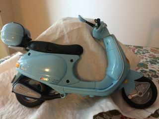 Barbie Vespa Scooter Bike: 2002,  Light Blue W/ Helmet