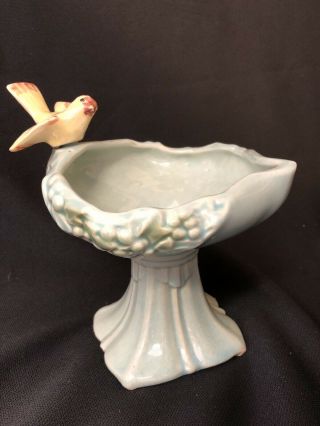 Vintage Mccoy Pottery 1940s Bird Bath Planter Vase