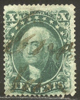 U.  S.  33 - 10c Green,  Type Iii ($180)