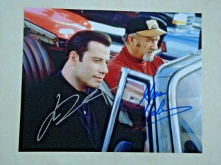 Gene Hackman & John Travolta / Get Shorty / Signed 8x10 Celebrity Photo /