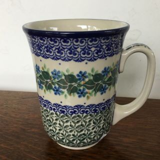 C.  A.  Polish Pottery 16 Oz Bistro Mug - Ivy Trail