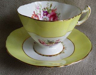 Hammersley Signed F Howard Square Teacup And Saucer Set