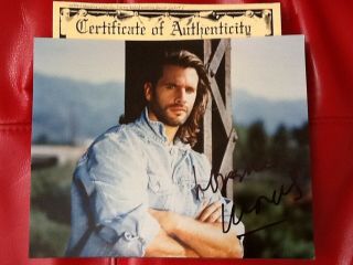 Lorenzo Lamas Signed Photo Tv Actor Falcon Crest Renegade Grease Handsome Sexy