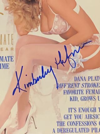 Playboy June 1989 signed by Kimberly Conrad Hefner 2