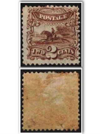 Us 1869,  Sc 113,  Post Horse & Rider.