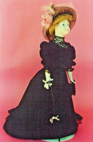 17&20&22&24 " Antique French Fashion Lady/gibson Girl Doll@1905 Dress Hat Pattern
