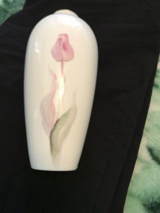 Vintage Noritake Bone China Nippon Toki Kaisha Japan floral Vase Signed 8.  5 