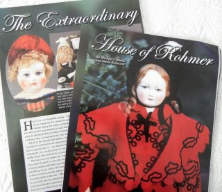 17p History Article & Pics Antique House Of Rohmer French Fashion Dolls