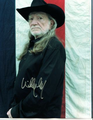Willie Nelson - Country Star - Hand Signed Autographed Photo With