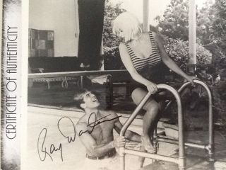 Ray Danton Signed 8x10 Photo With Jayne Mansfield " George Raft Story " 1961
