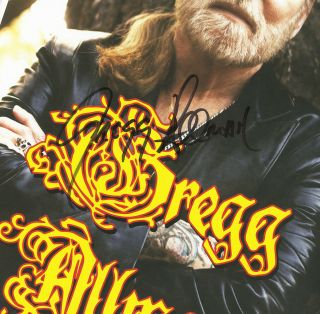 Gregg Allman autographed concert poster 2009 3