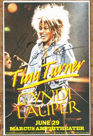 Tina Turner Autographed Gig Poster We Don 