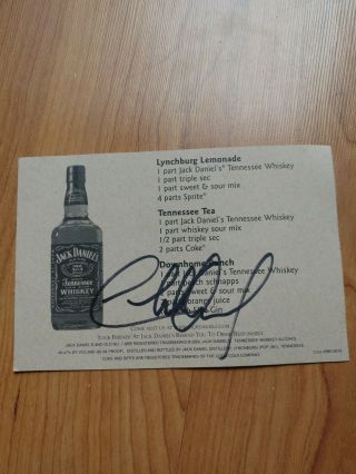 Charlie Daniels Hand Signed In Person Jack Daniel 